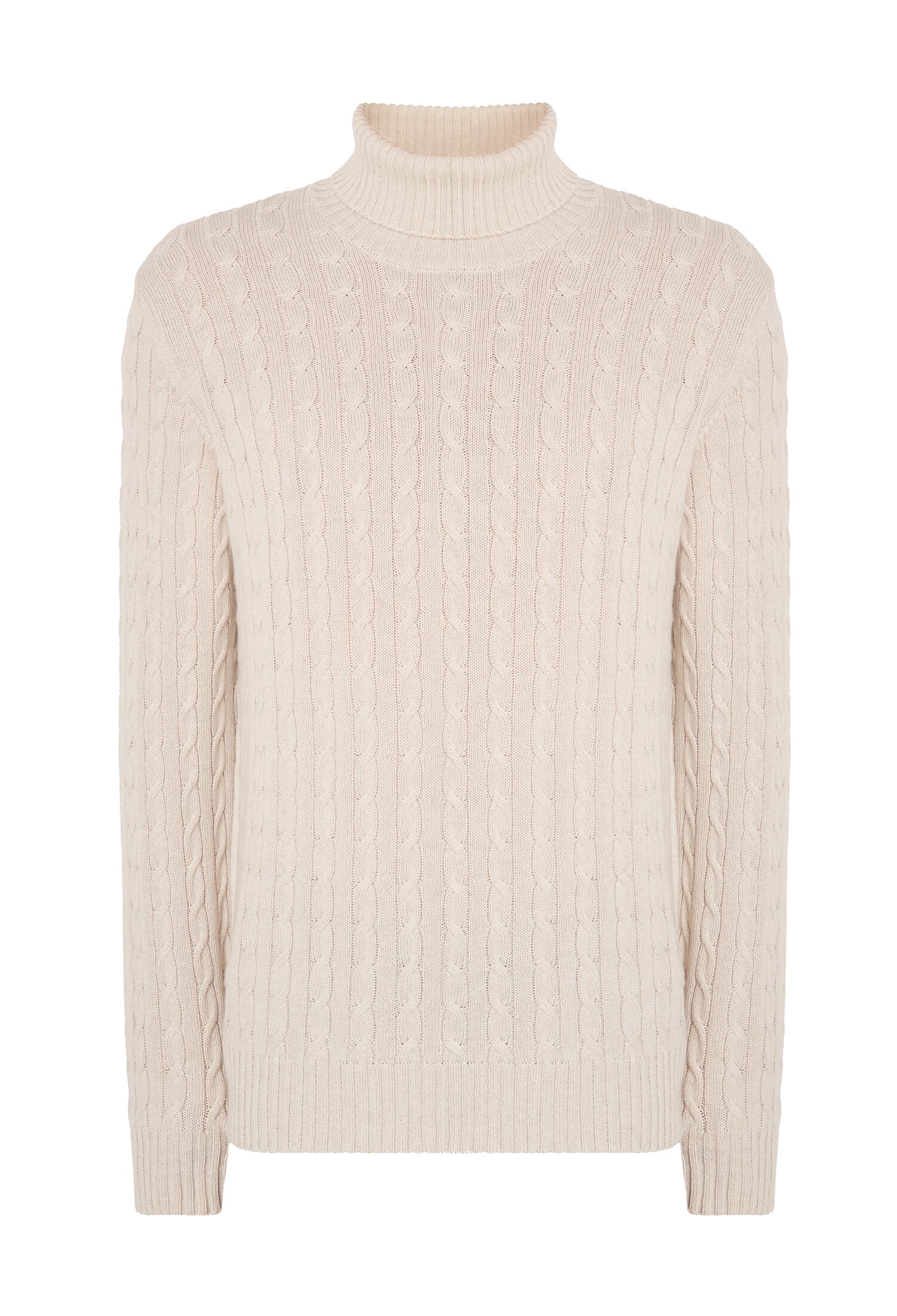 Dolcevita in cashmere a trecce