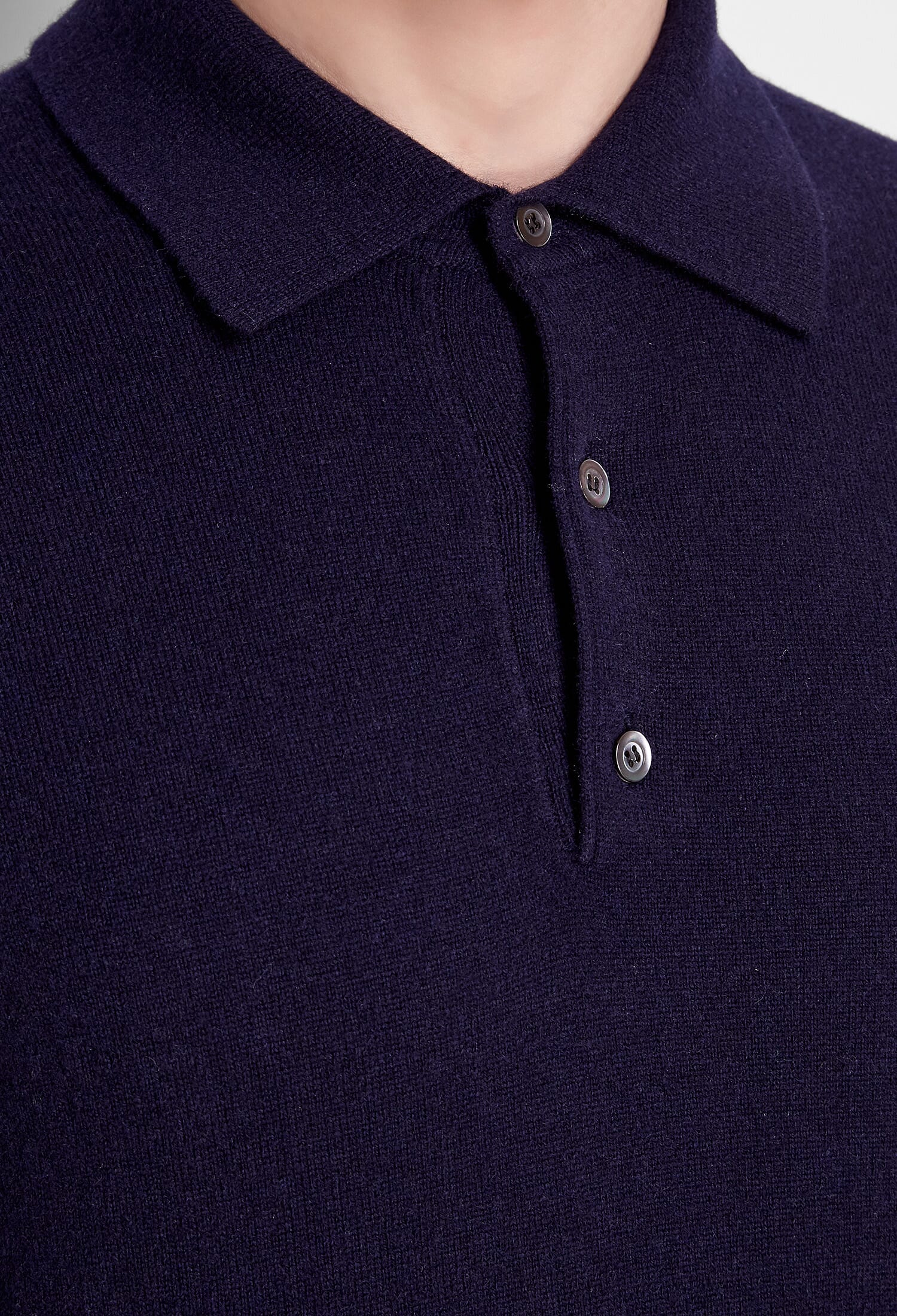 Maglia in Cashmere stile Polo