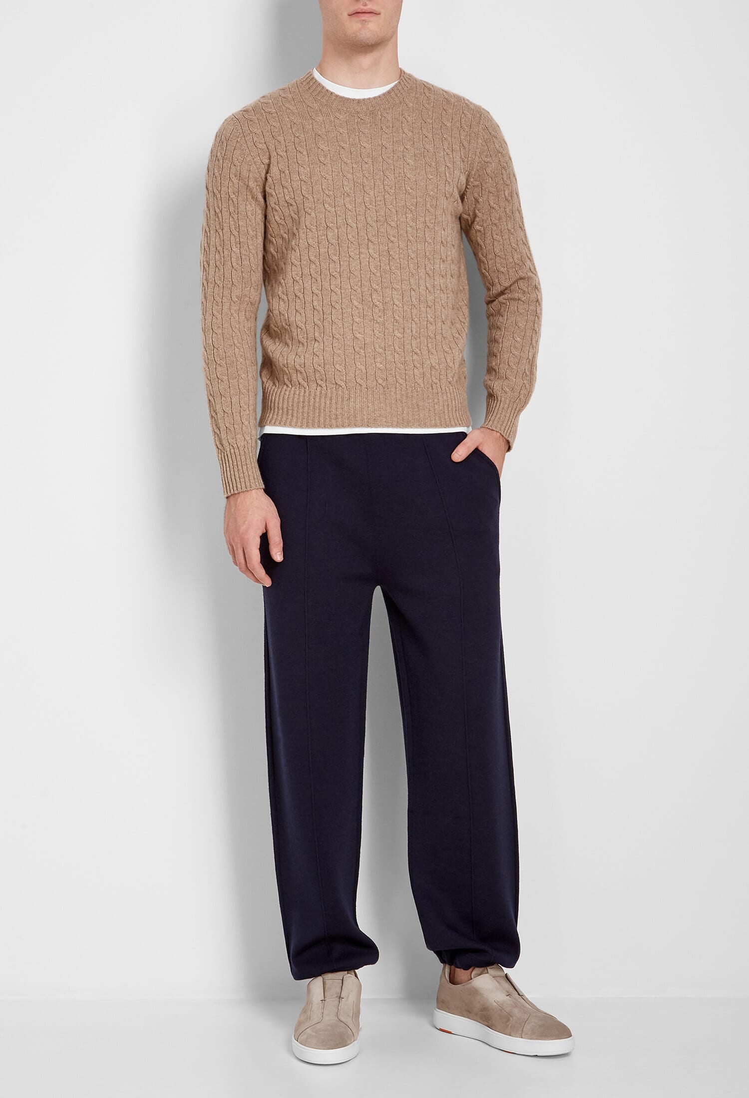 Maglia vanise in cashmere a trecce