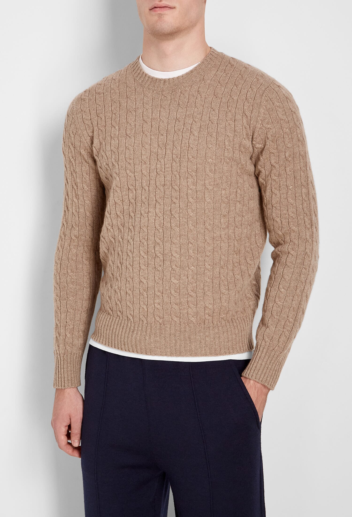 Maglia vanise in cashmere a trecce
