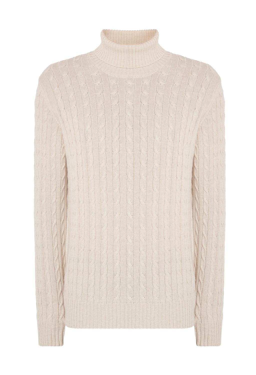 Dolcevita in cashmere a trecce