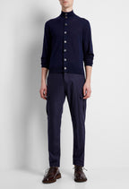 Cardigan collo alto con bottoni