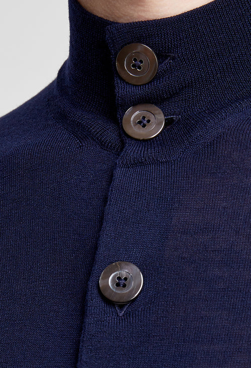 Cardigan collo alto con bottoni