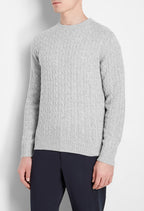 Maglia in cashmere a trecce