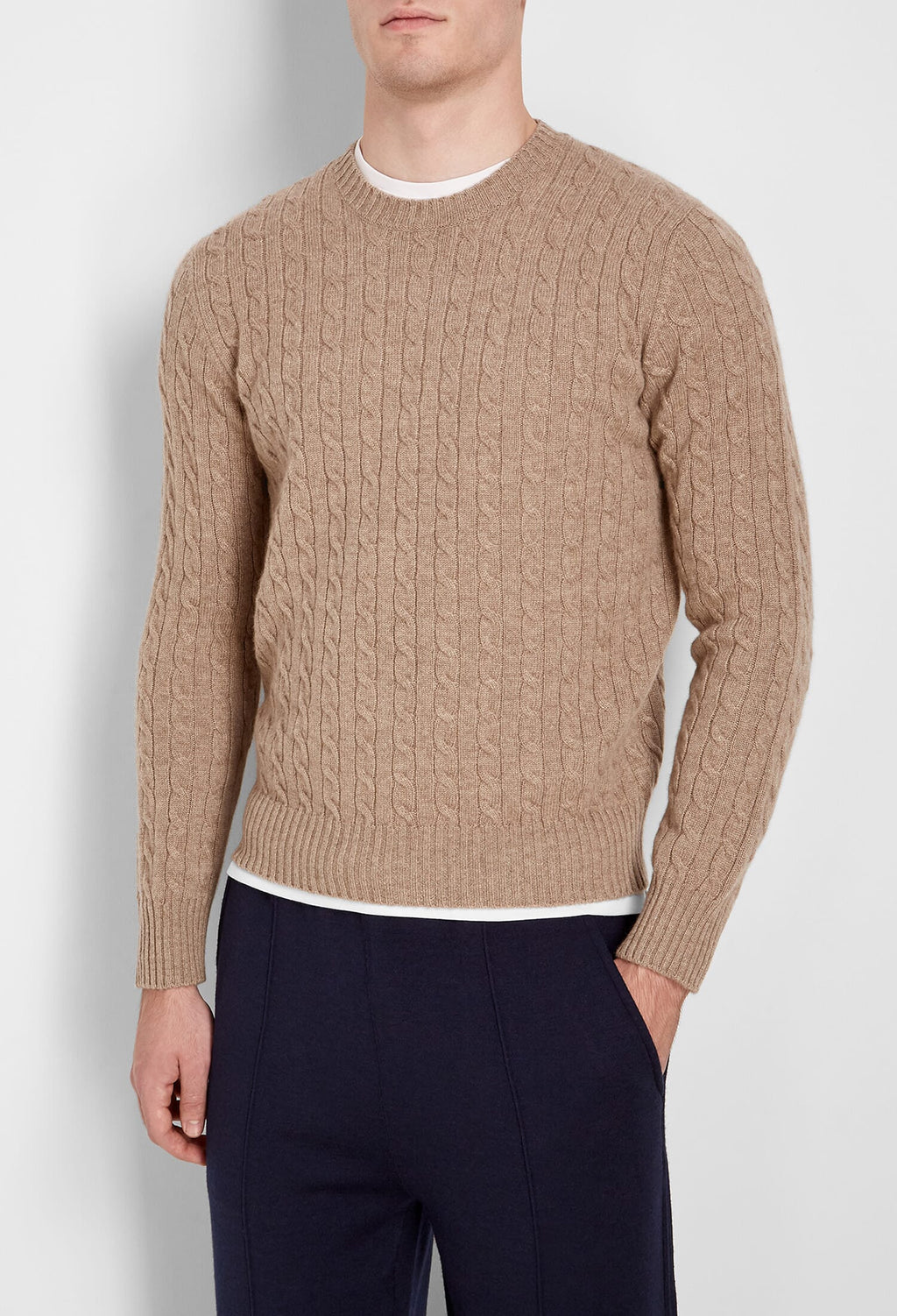 Maglia vanise in cashmere a trecce