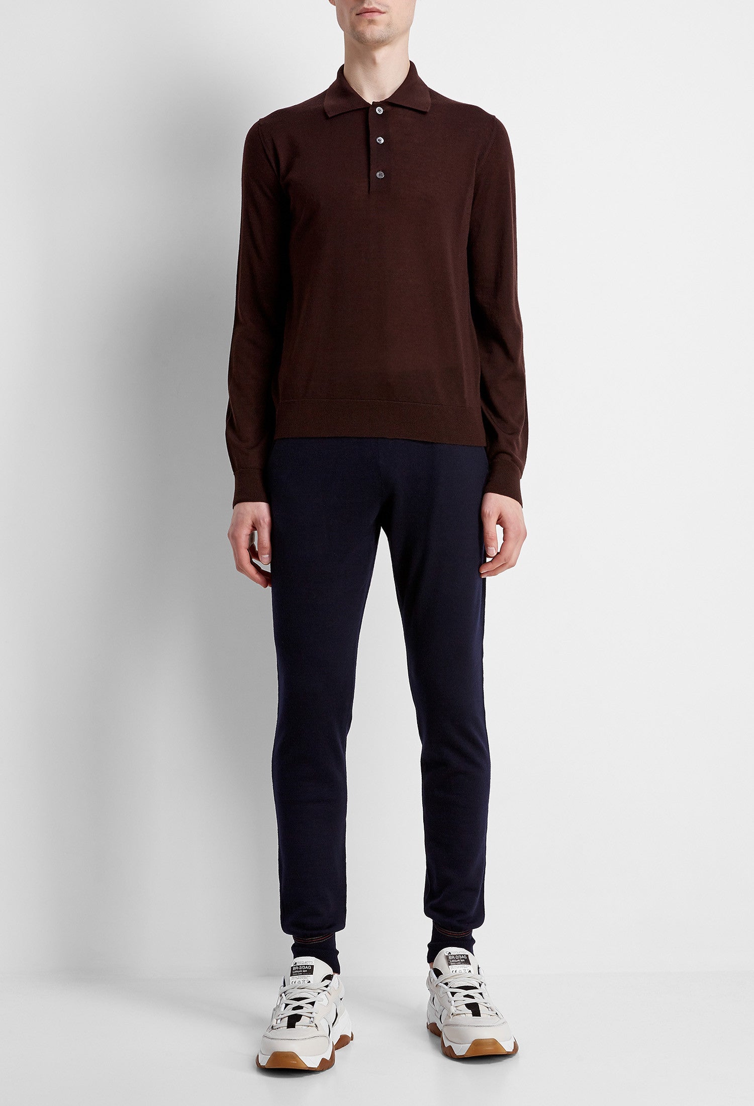Maglia stile Polo in Cotone Sea Island